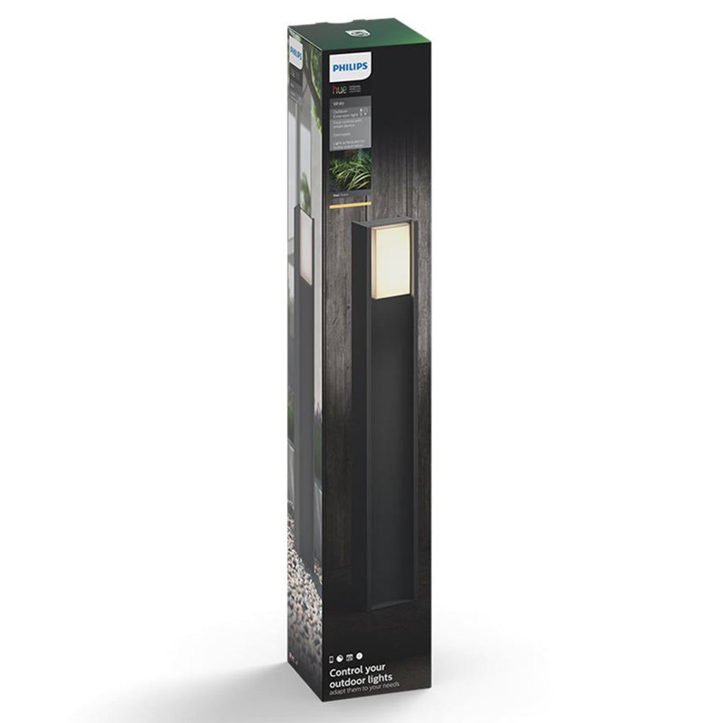 LED sti-lampe Turaco dimbar Zigbee antrasitt Philips Hue med app-styring