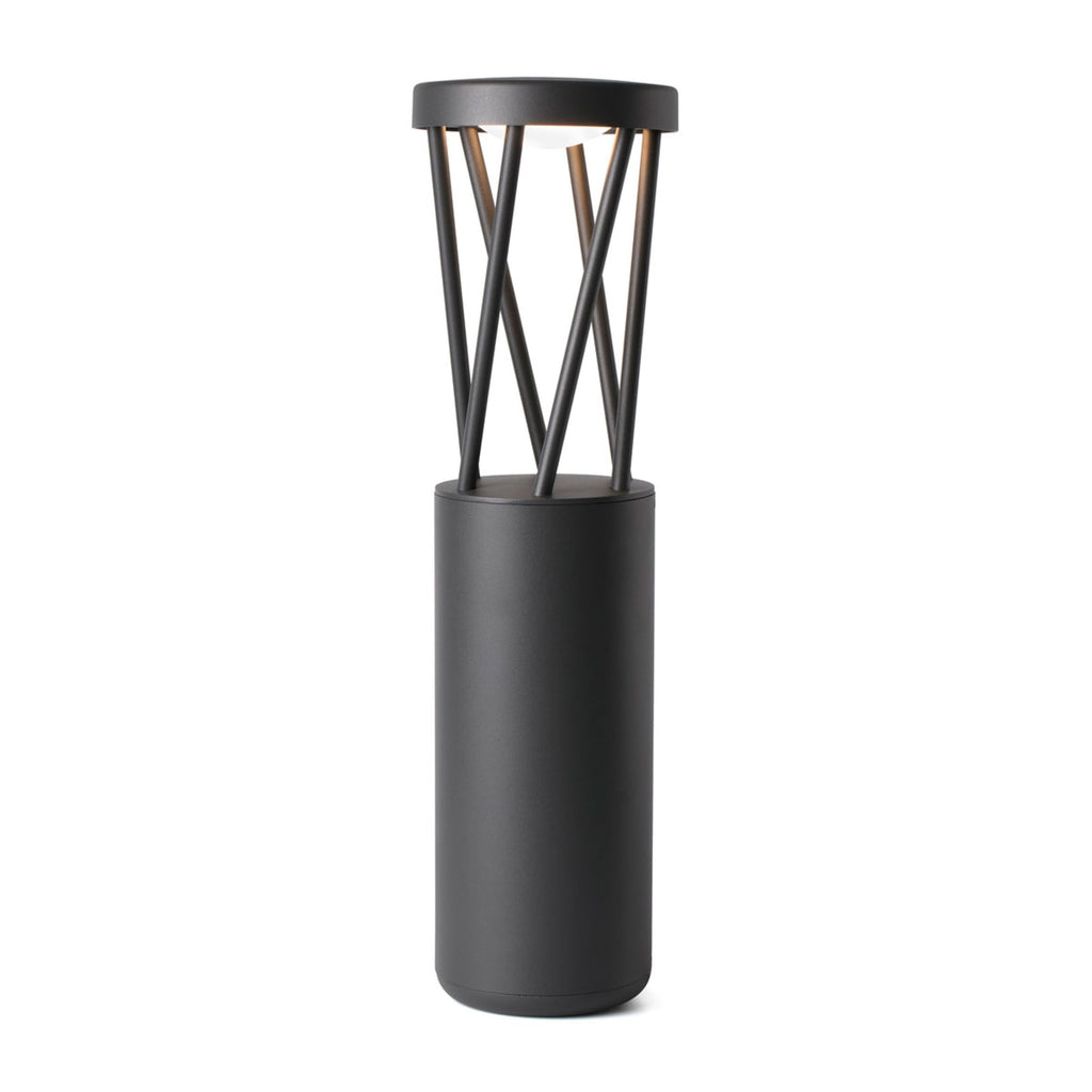 LED sti-lampe Twist aluminium antrasitt 50 cm IP65 forfra