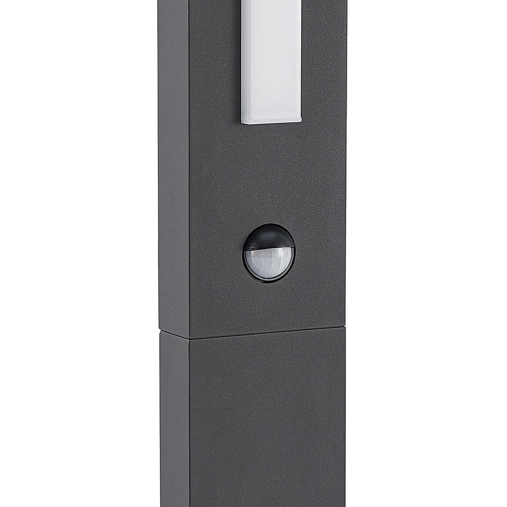 LED sti-lampe Virgalia med bevegelsessensor 65 cm grafitt IP54 - Lucande