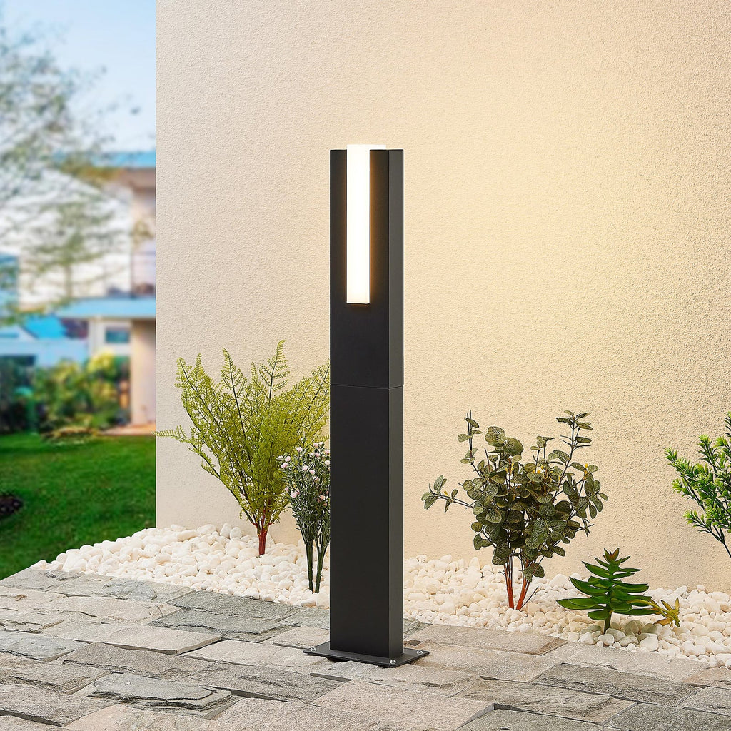 LED sti-lampe Virgalia antrasitt aluminium 65 cm IP65 bakside