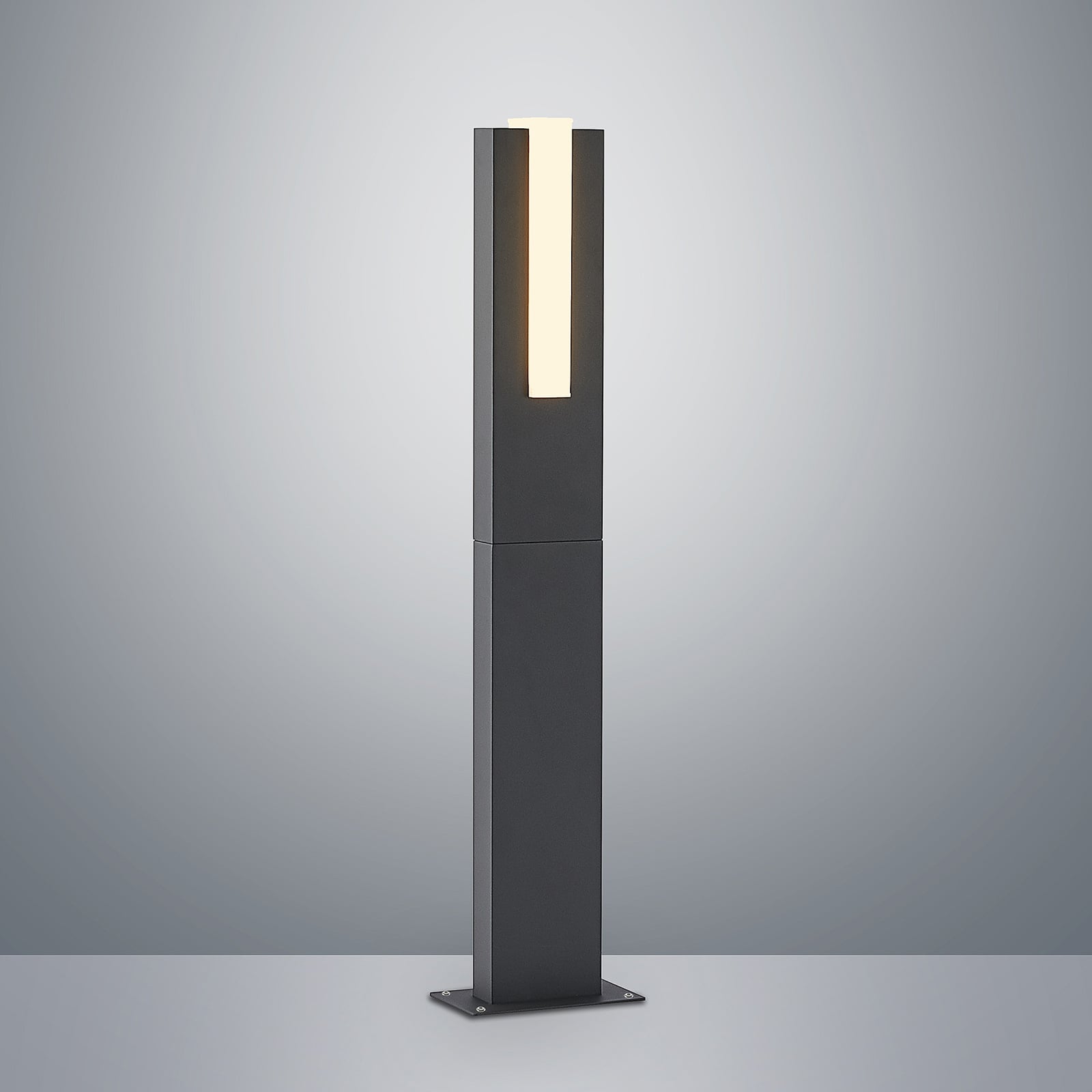 LED sti-lampe Virgalia antrasitt aluminium 65 cm IP65 montert i hage