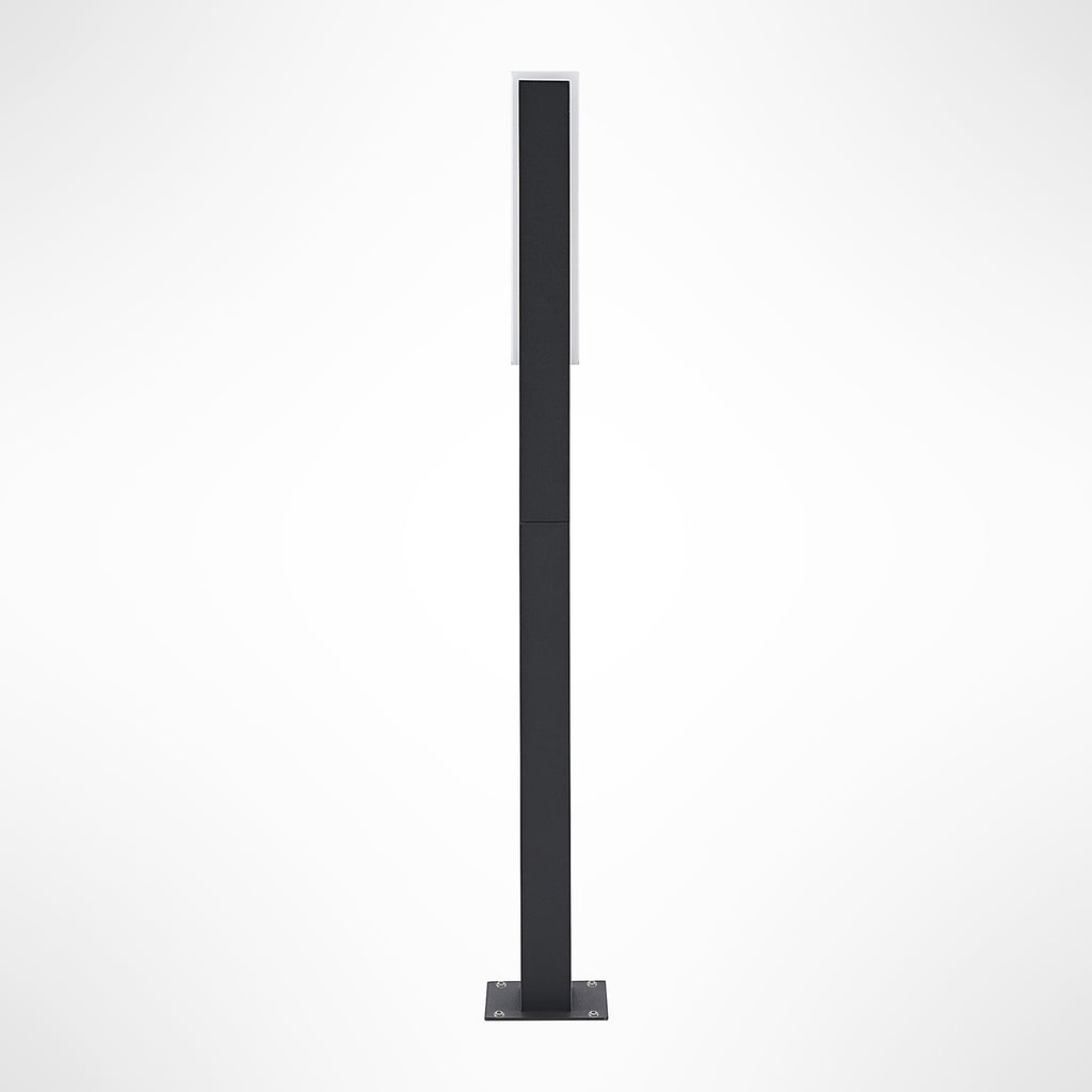 LED sti-lampe Virgalia antrasitt aluminium 65 cm IP65 lyser vei