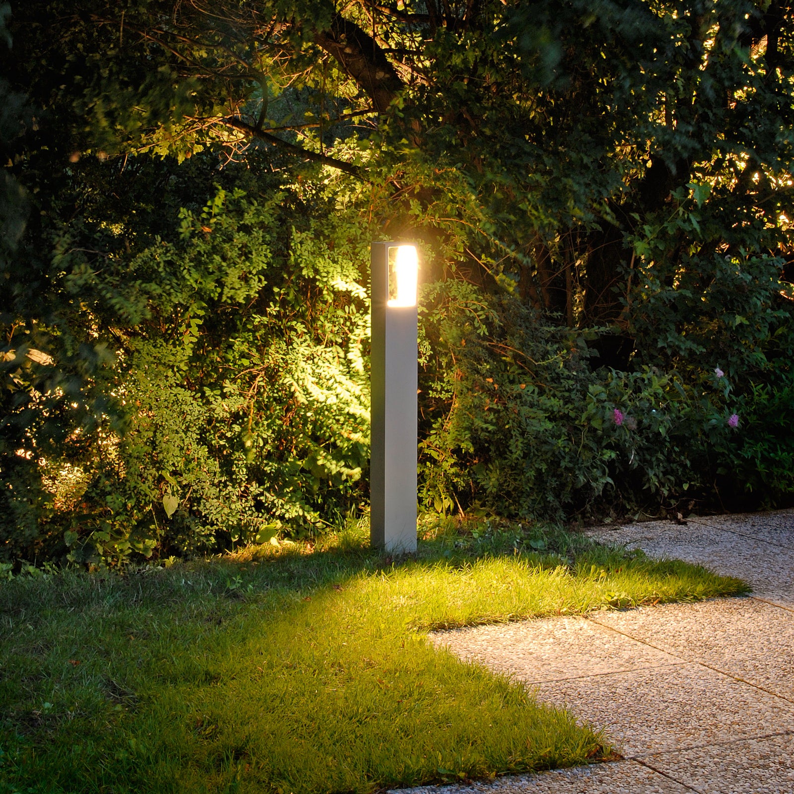 LED sti-lampe Webster grå aluminium 90 cm bakside