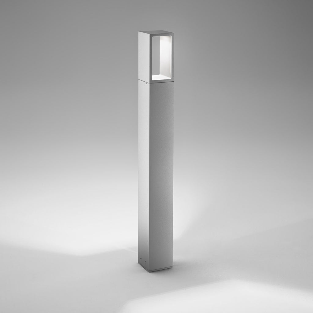 LED sti-lampe Webster grå aluminium 90 cm montert