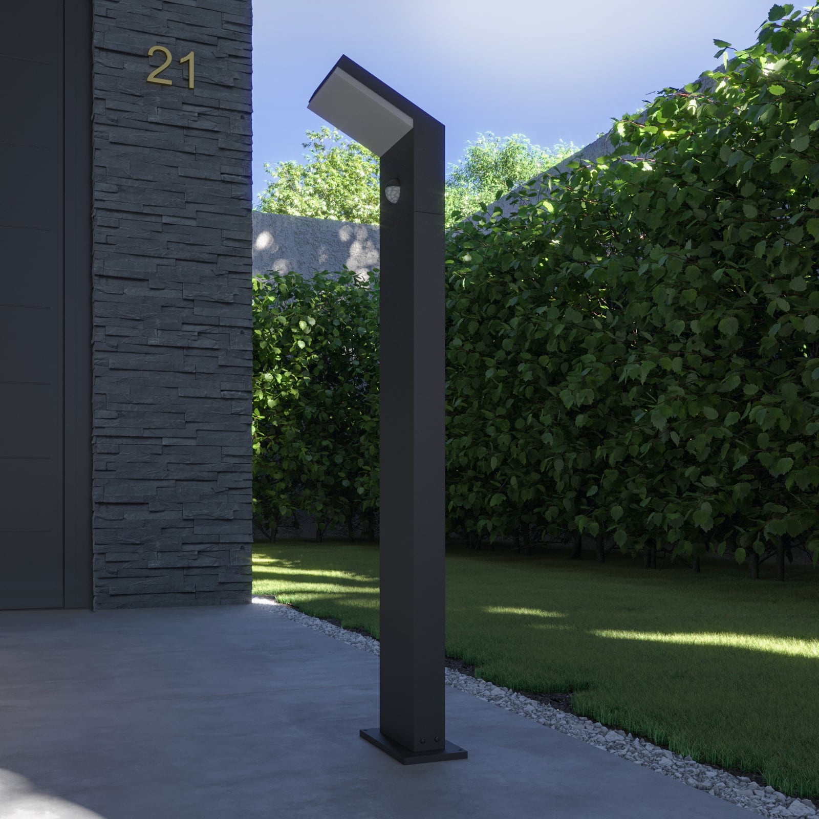 Detalj av LED sti-lampe Yolena med bevegelsessensor