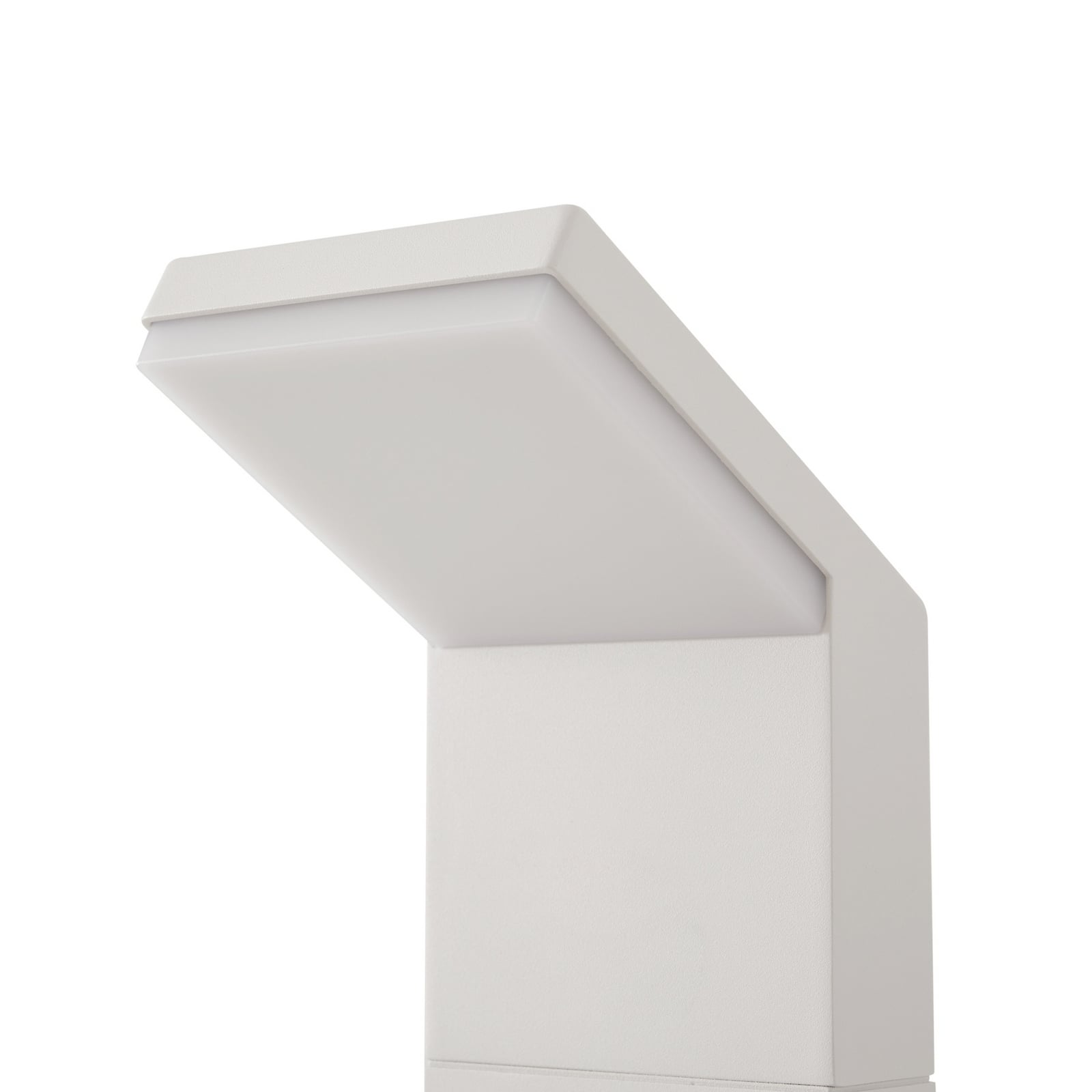 Nærbilde av LED sti-lampe Yolena hvit aluminium 100 cm