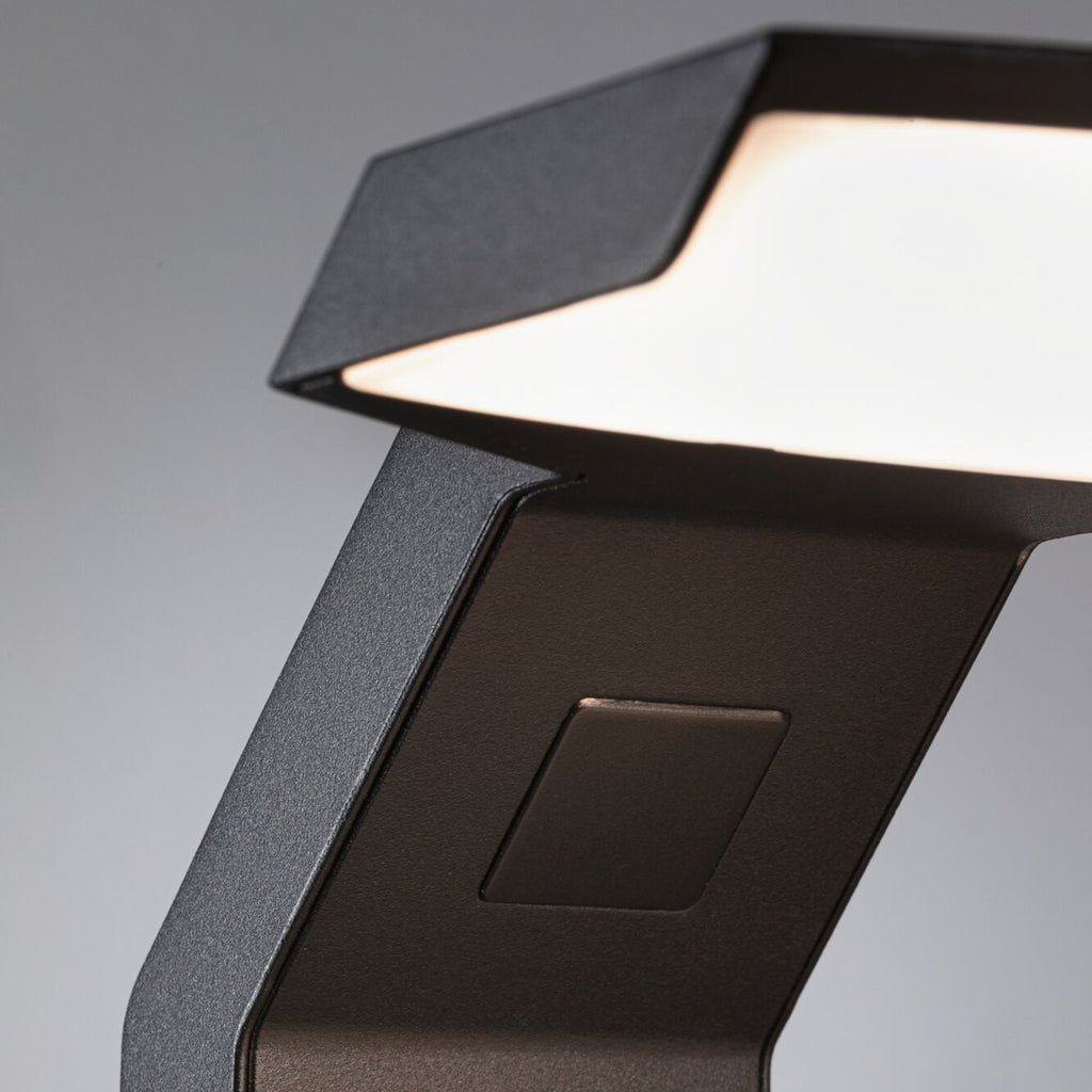 LED sti-lampe Zenera antrasitt lys i mørket