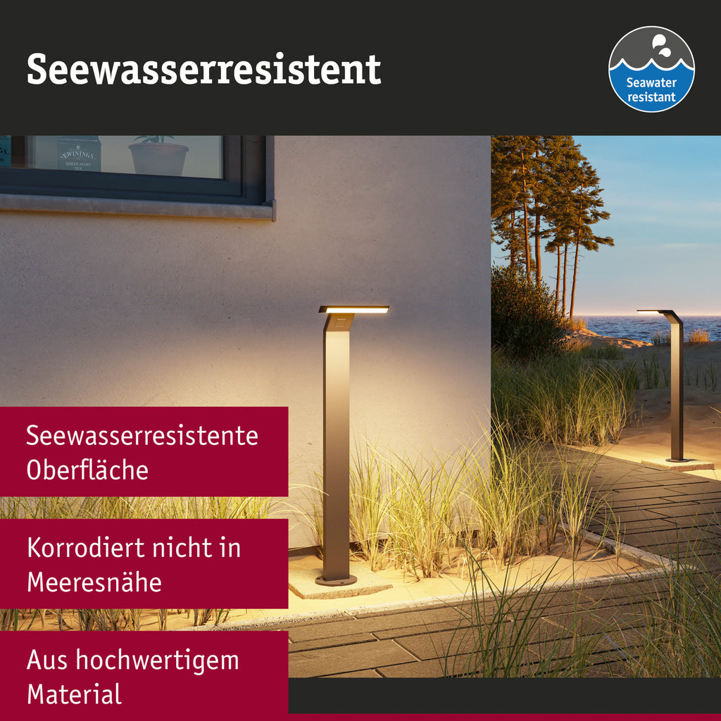 LED sti-lampe Zenera antrasitt sideprofil
