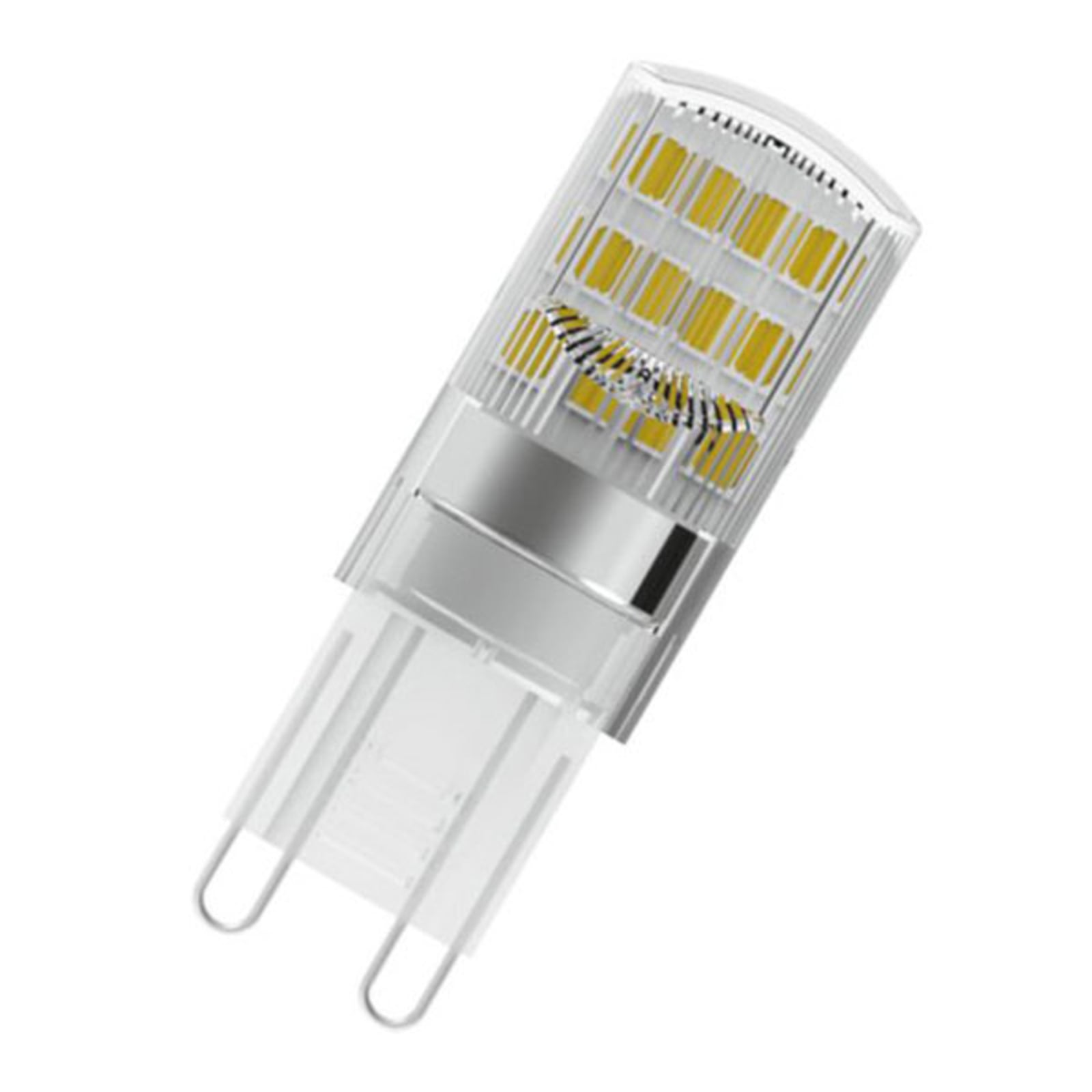 LED stiftpære G9 1,9W 2700K klar 200 lm OSRAM forfra