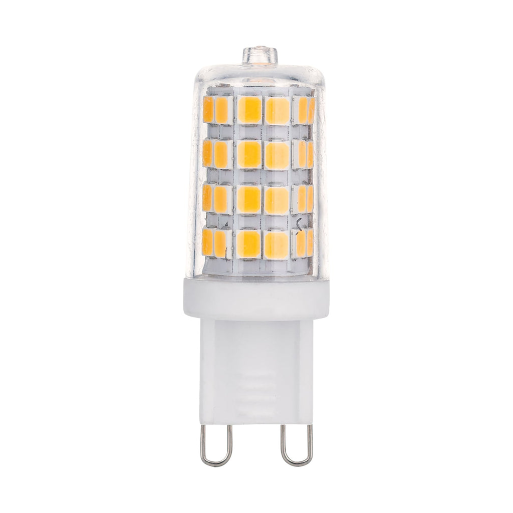 LED stiftpære G9 3,3W 2800K klar 350 lm - ORION bakside