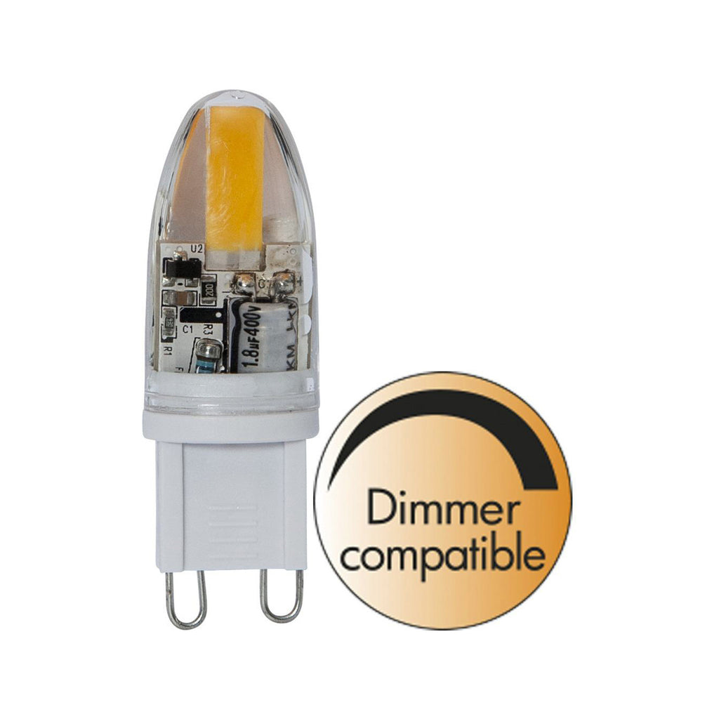LED stiftpære G9 1,8W 2800K klar dimbar nærbilde