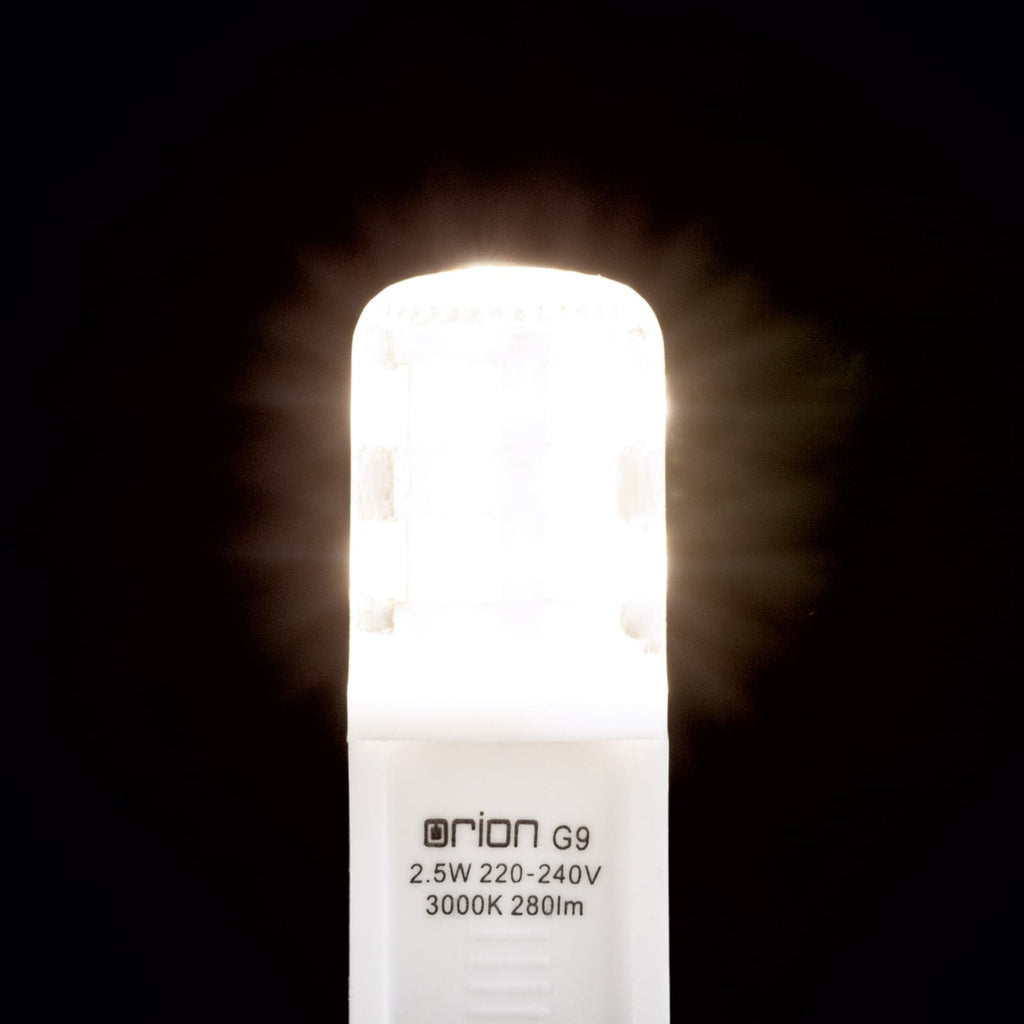 LED stiftpære G9 2,5W 280lm 3000K klar - ORION nærbilde