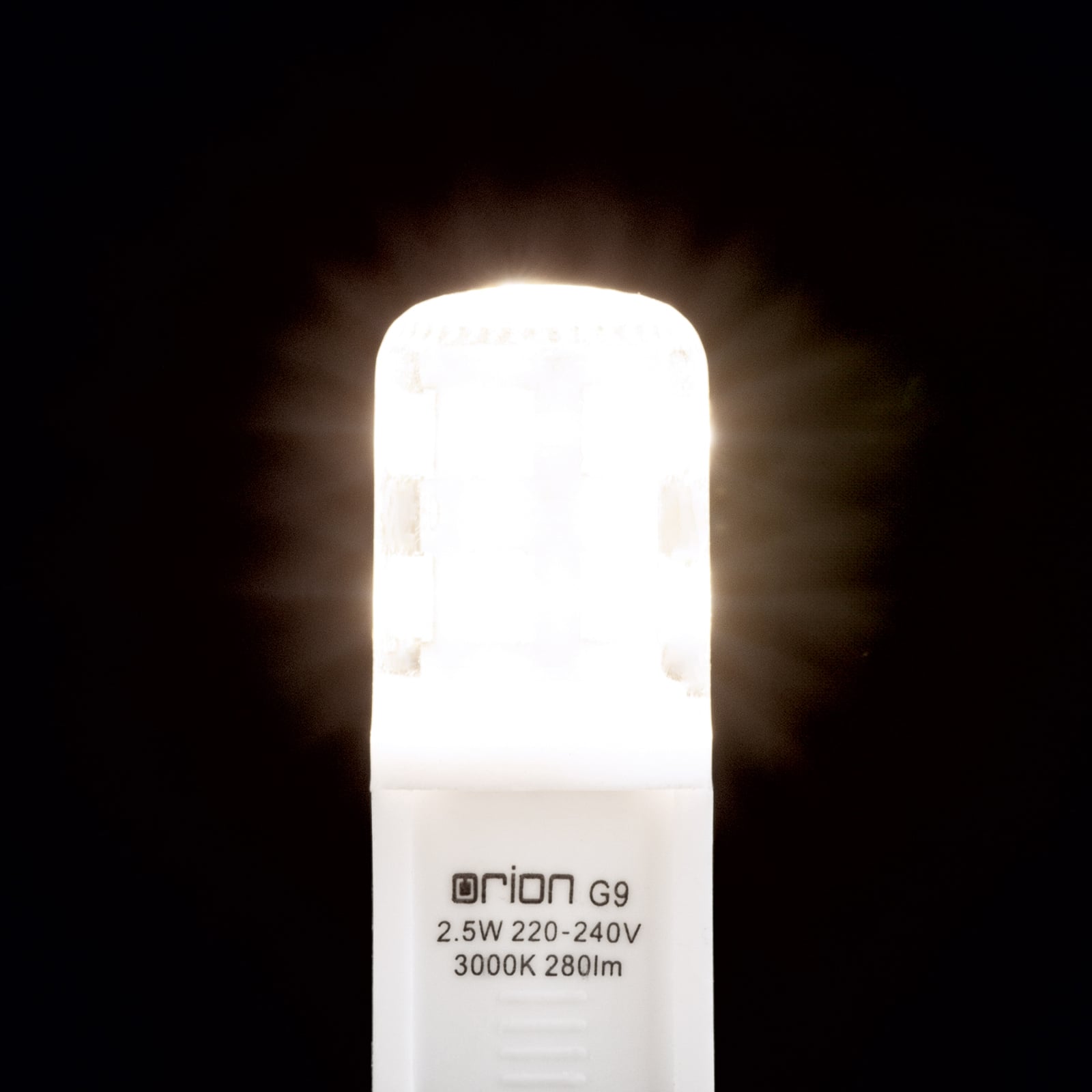 LED stiftpære G9 2,5W 280lm 3000K klar - ORION nærbilde