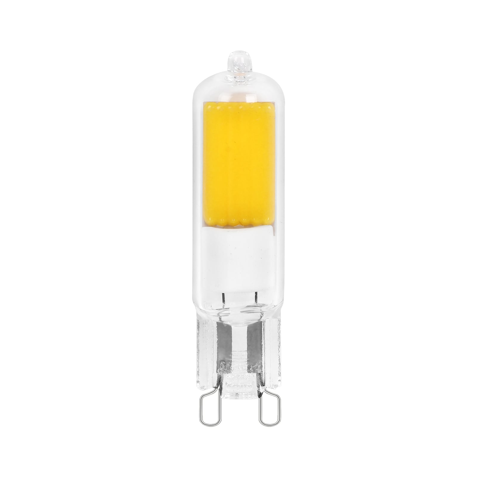 LED stiftpære G9 4W 3000K 470lm klar glass forfra