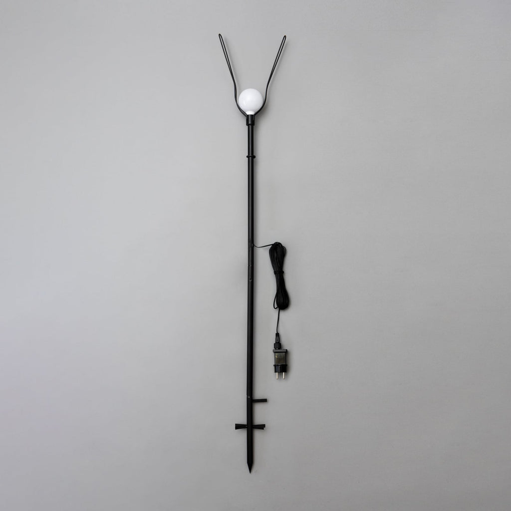 LED-stjerne med hagestativ Ø100 cm IP44 utendørs bakside