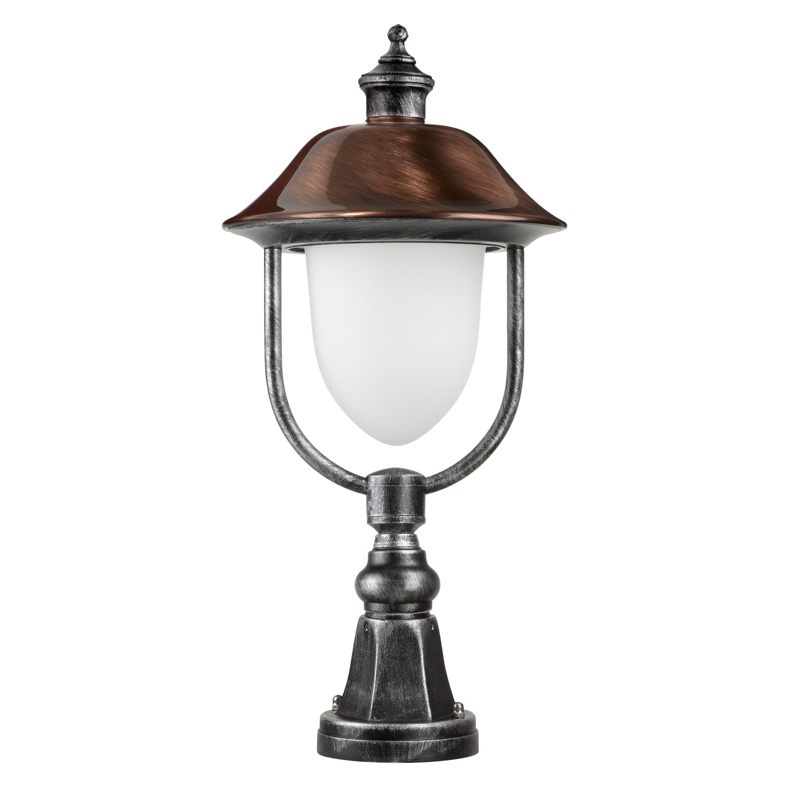 LED stolpelampe 1157LED lanternedesign aluminium 12W IP43 frontbilde