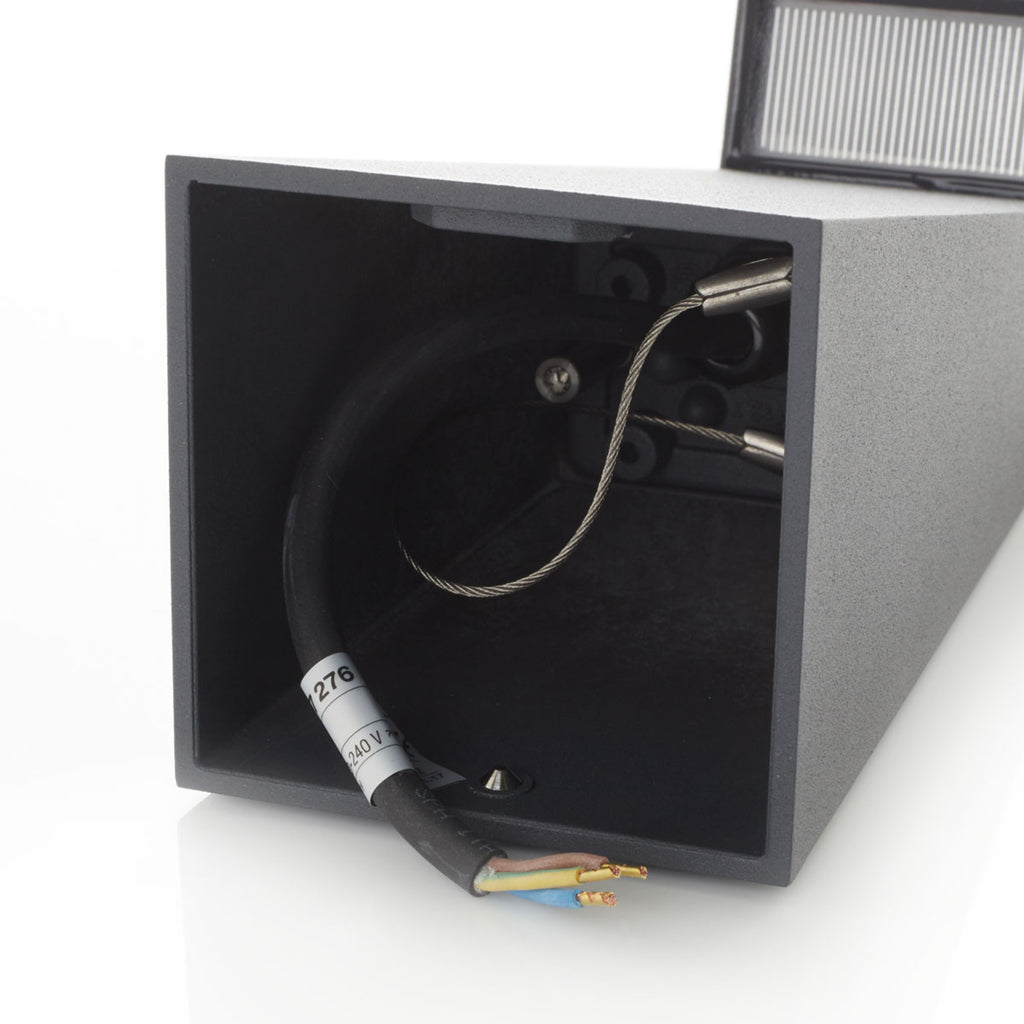 LED stolpelampe 84108 grafitt aluminium montert ute