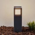 LED stolpelampe 84604 grafitt kvadratisk 40 cm forfra