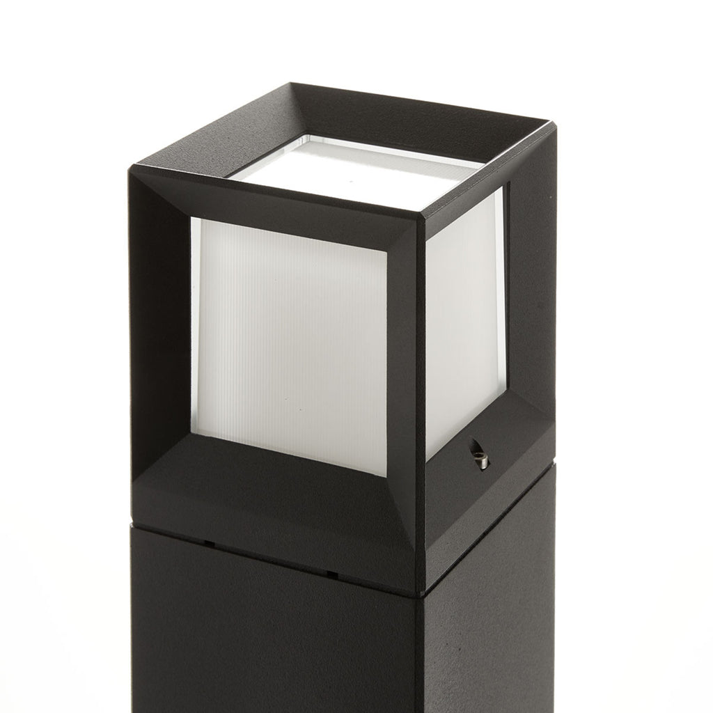 LED stolpelampe 84604 grafitt kvadratisk 40 cm sideprofil