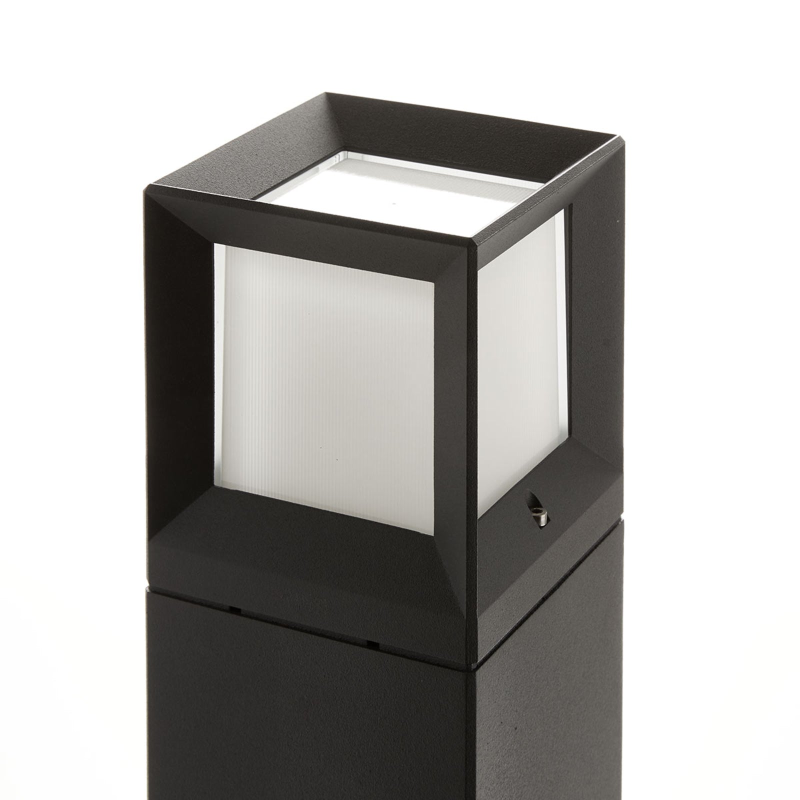 LED stolpelampe 84604 grafitt kvadratisk 40 cm sideprofil