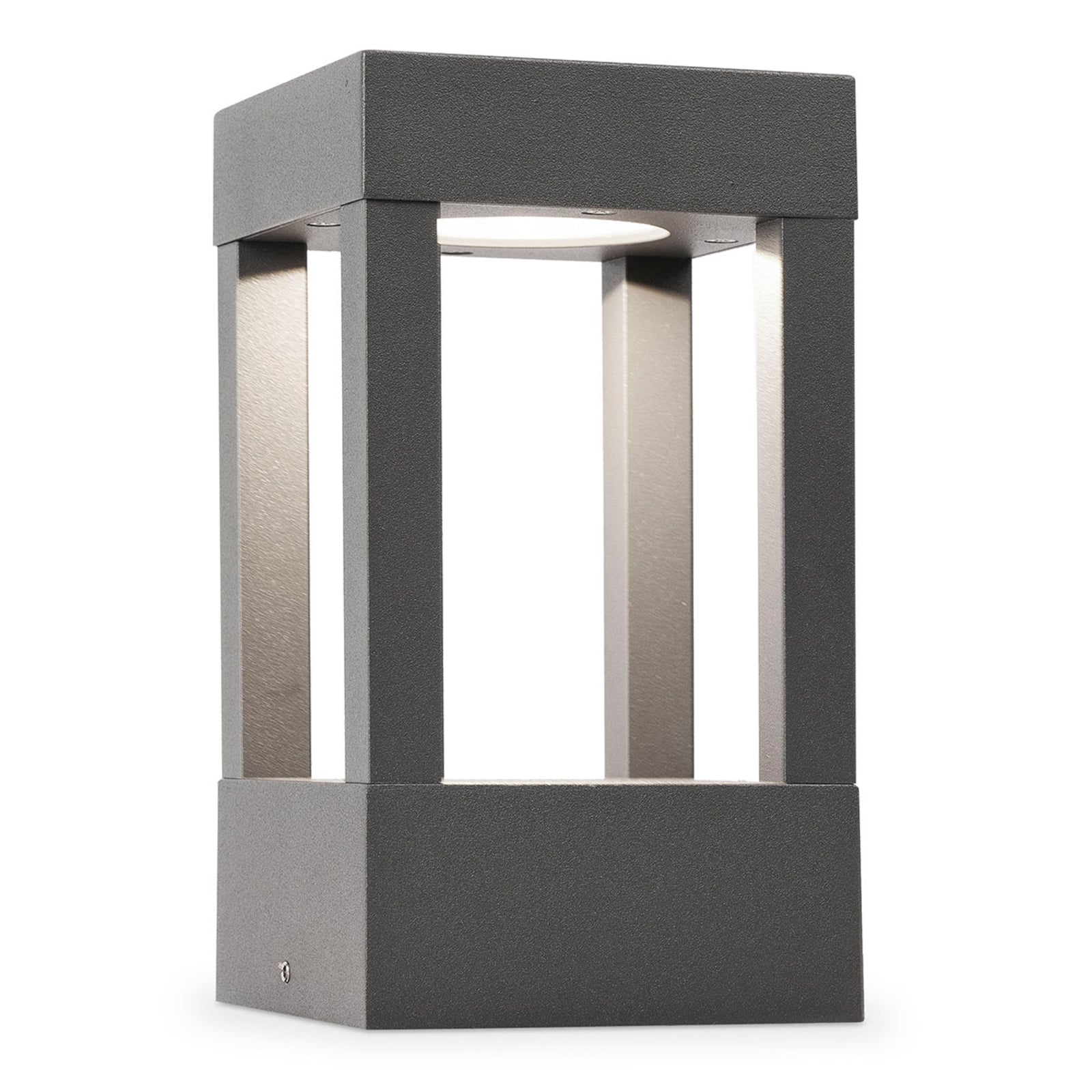 LED stolpelampe Agra mørkegrå 20 cm IP54 fra FARO BARCELONA forfra