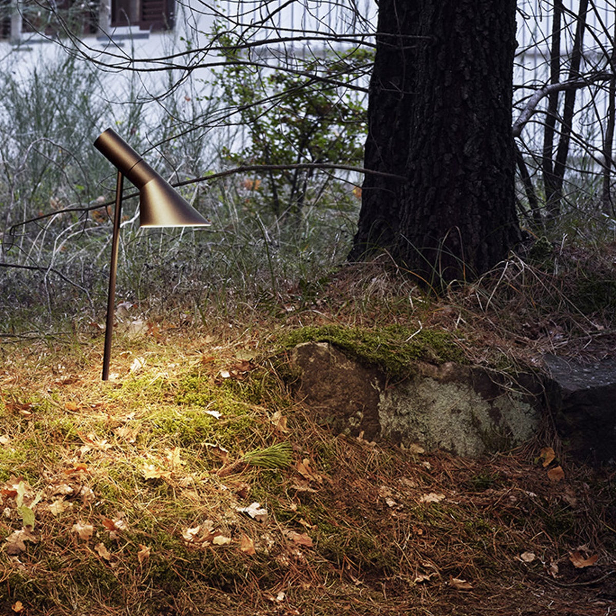 LED stolpelampe AJ Garden svart 50 cm IP65 bakside