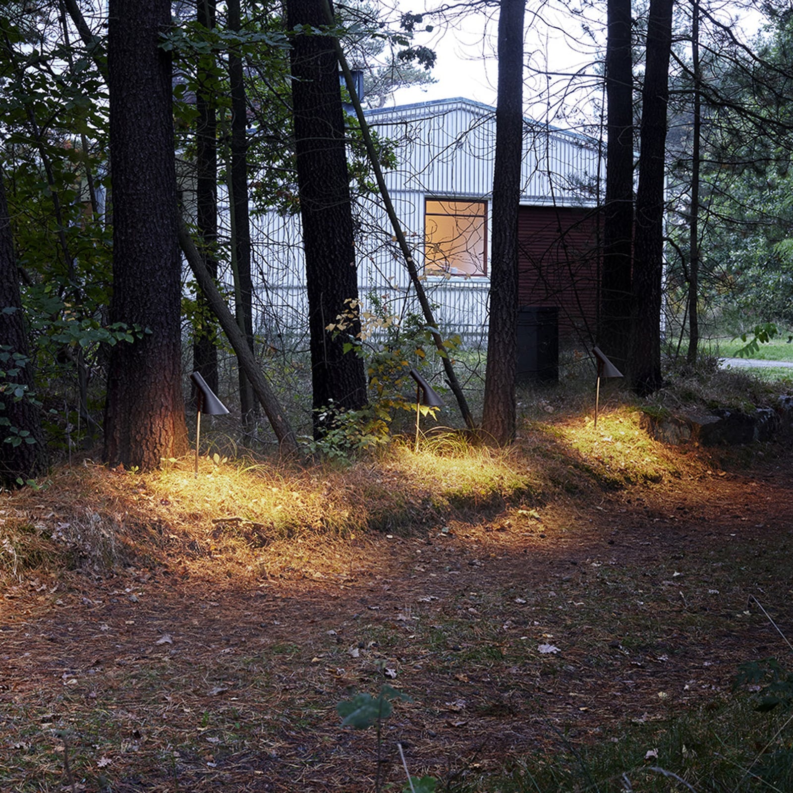 LED stolpelampe AJ Garden svart 50 cm IP65 med jordspyd