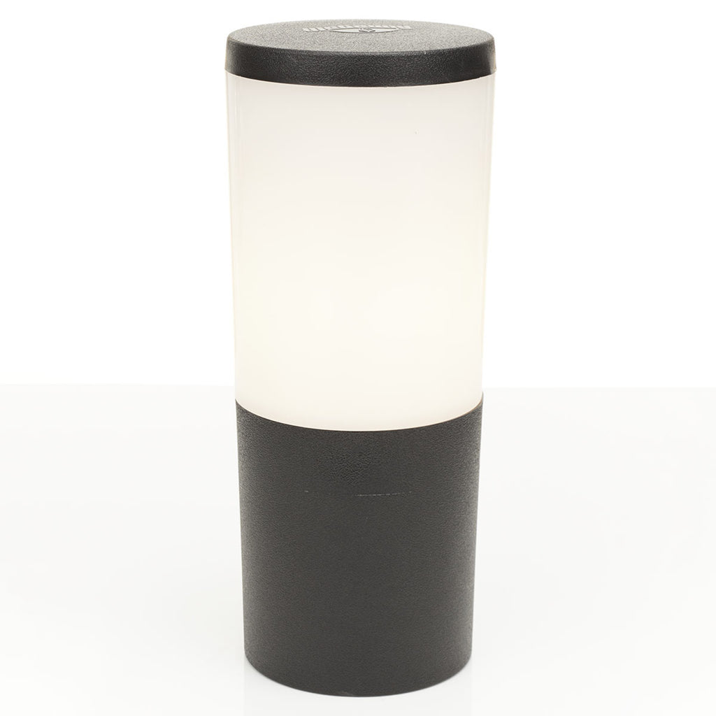 LED stolpelampe Amelia CCT svart 25 cm E27 IP55 bakside