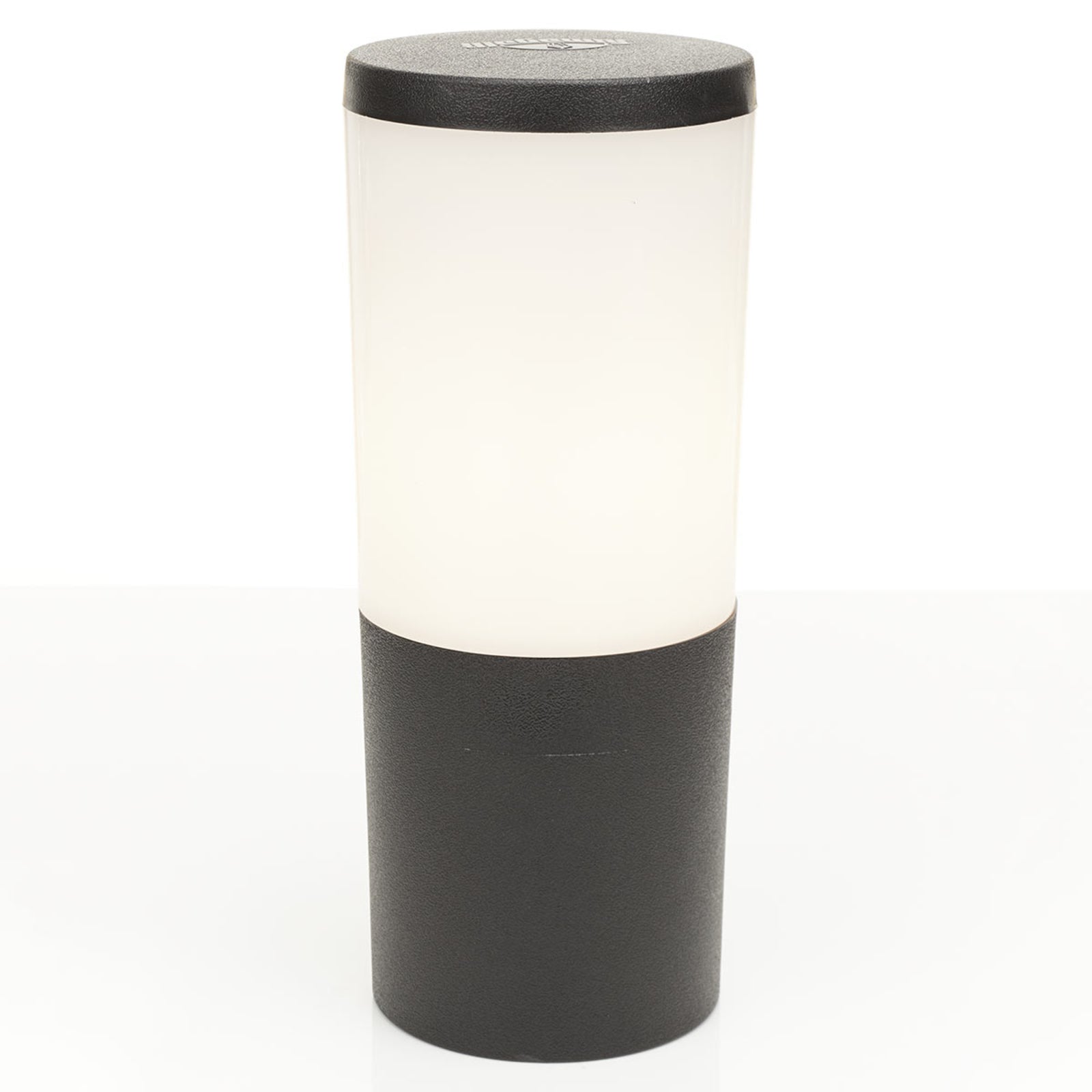 LED stolpelampe Amelia CCT svart 25 cm E27 IP55 bakside