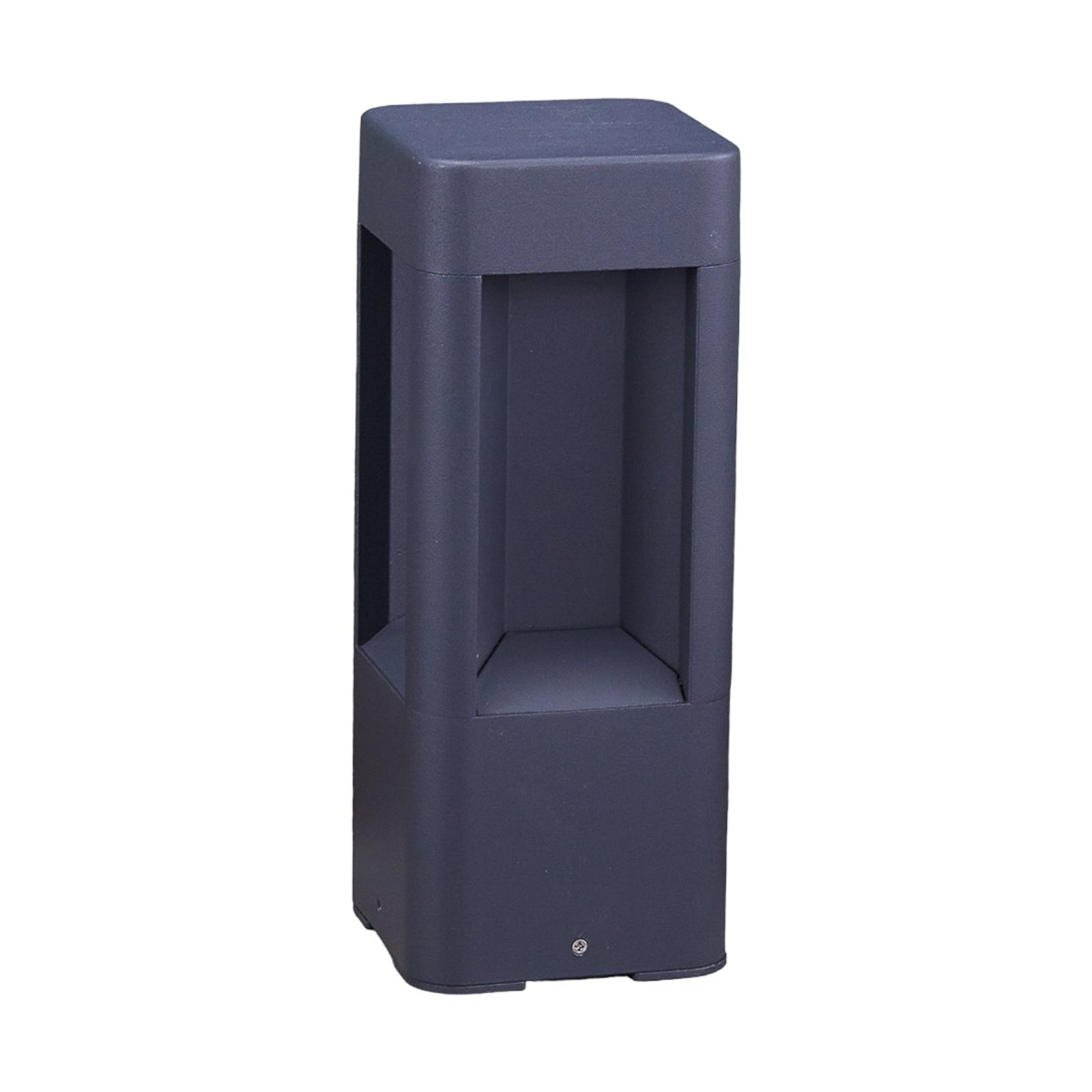 LED stolpelampe Annika antrasitt aluminium 30 cm IP54 montert i hage