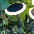 LED stolpelampe Bermuda med jordspyd Ø20 cm IP65 forfra