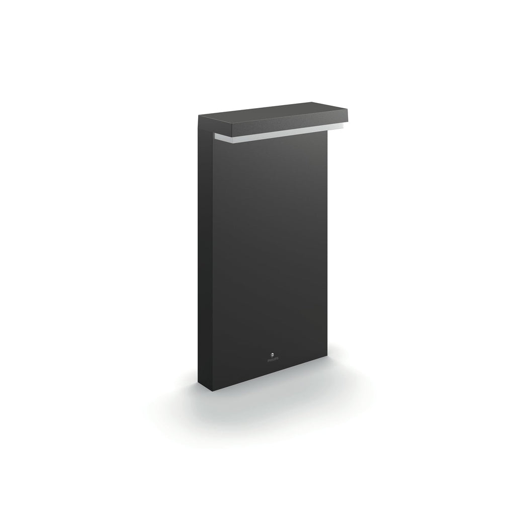 Detalj av LED stolpelampe Bustan antrasitt 40 cm Philips