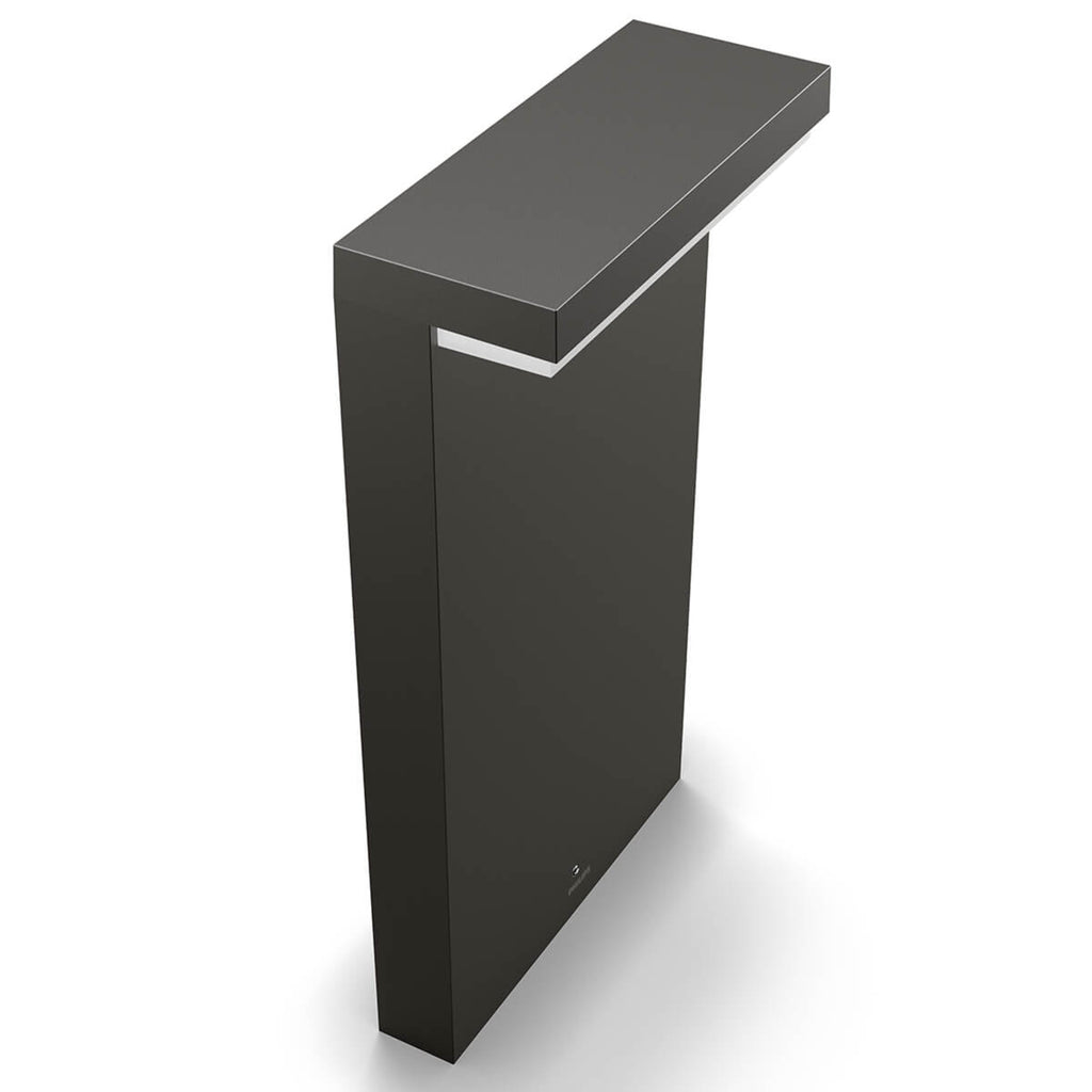 LED stolpelampe Bustan antrasitt aluminium IP44 2700K nærbilde av lyskilde