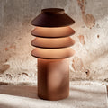 LED stolpelampe Bysted 25 rustfarget forfra