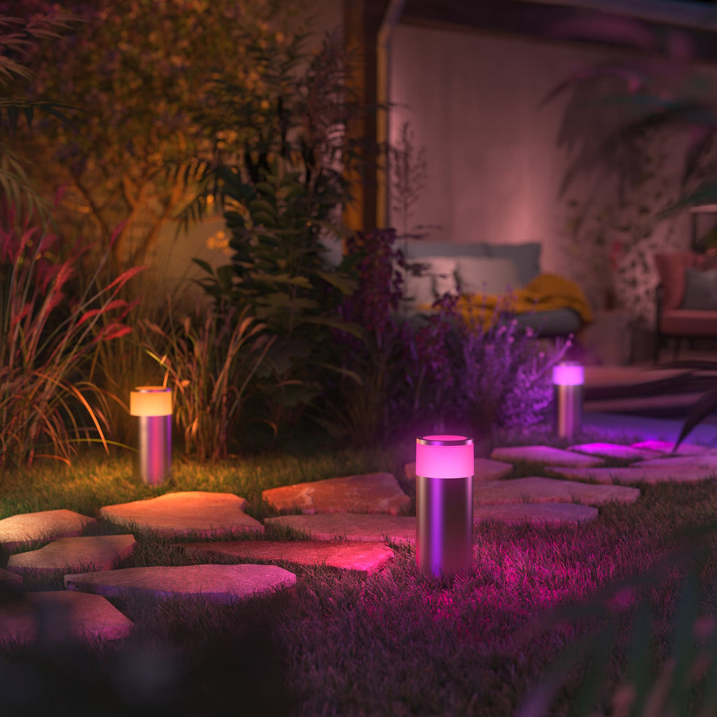 LED stolpelampe Calla utvidelse 25,2 cm RGB IP44 lys i mørket