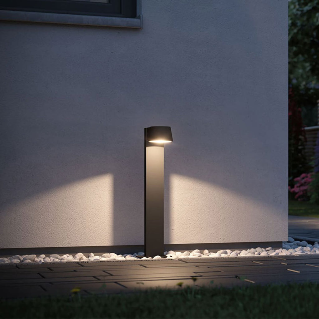 LED stolpelampe Capea antrasitt aluminium forfra