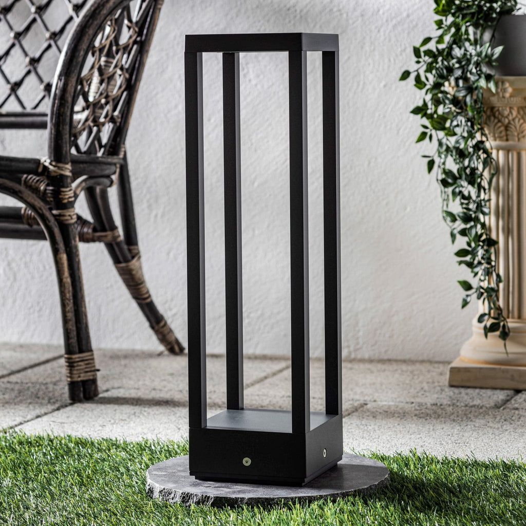 LED stolpelampe Carlota antrasitt aluminium 50 cm bakside