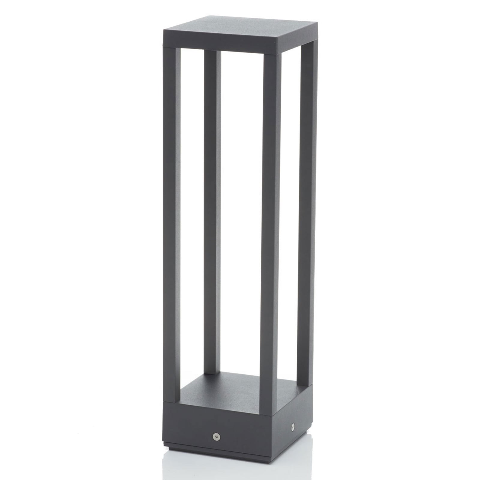 LED stolpelampe Carlota antrasitt aluminium detalj av ramme