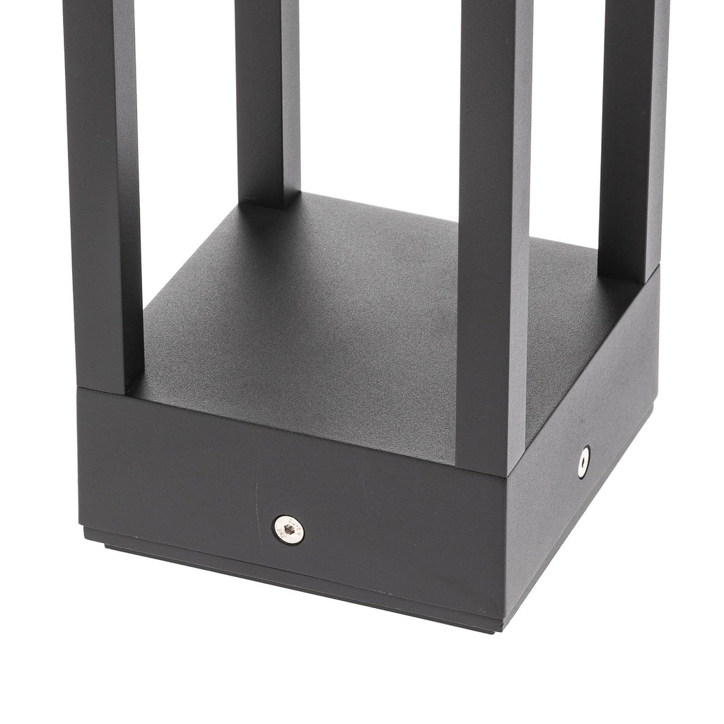 LED stolpelampe Carlota antrasitt aluminium sideprofil
