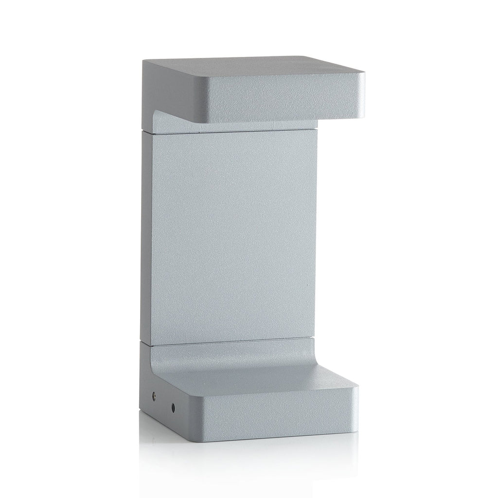 LED stolpelampe Casting C 100 grå detalj av lampehode