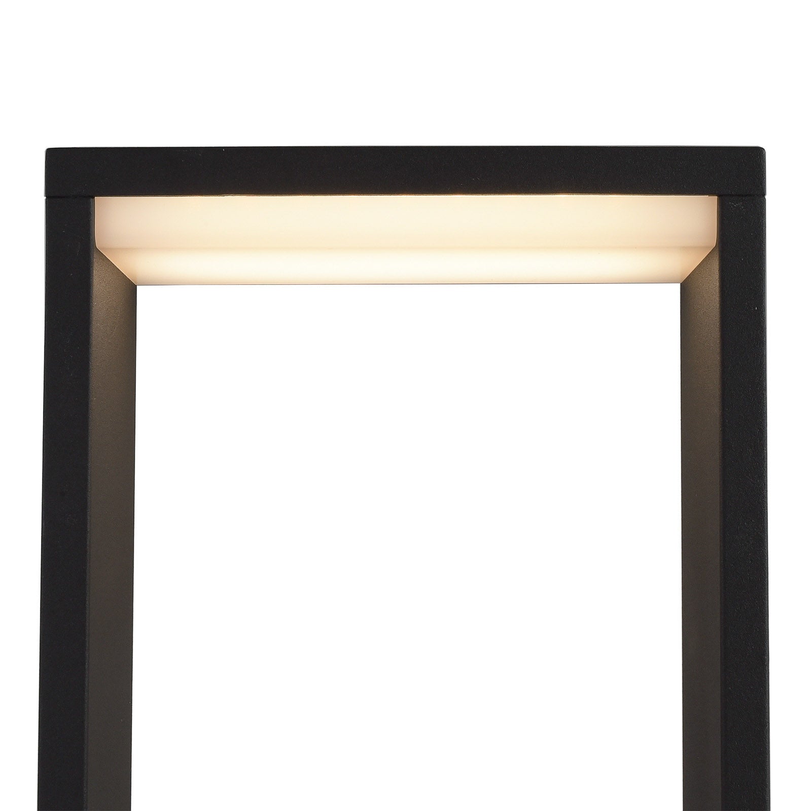 LED stolpelampe Cata IV antrasitt aluminium detalj av lyskilde
