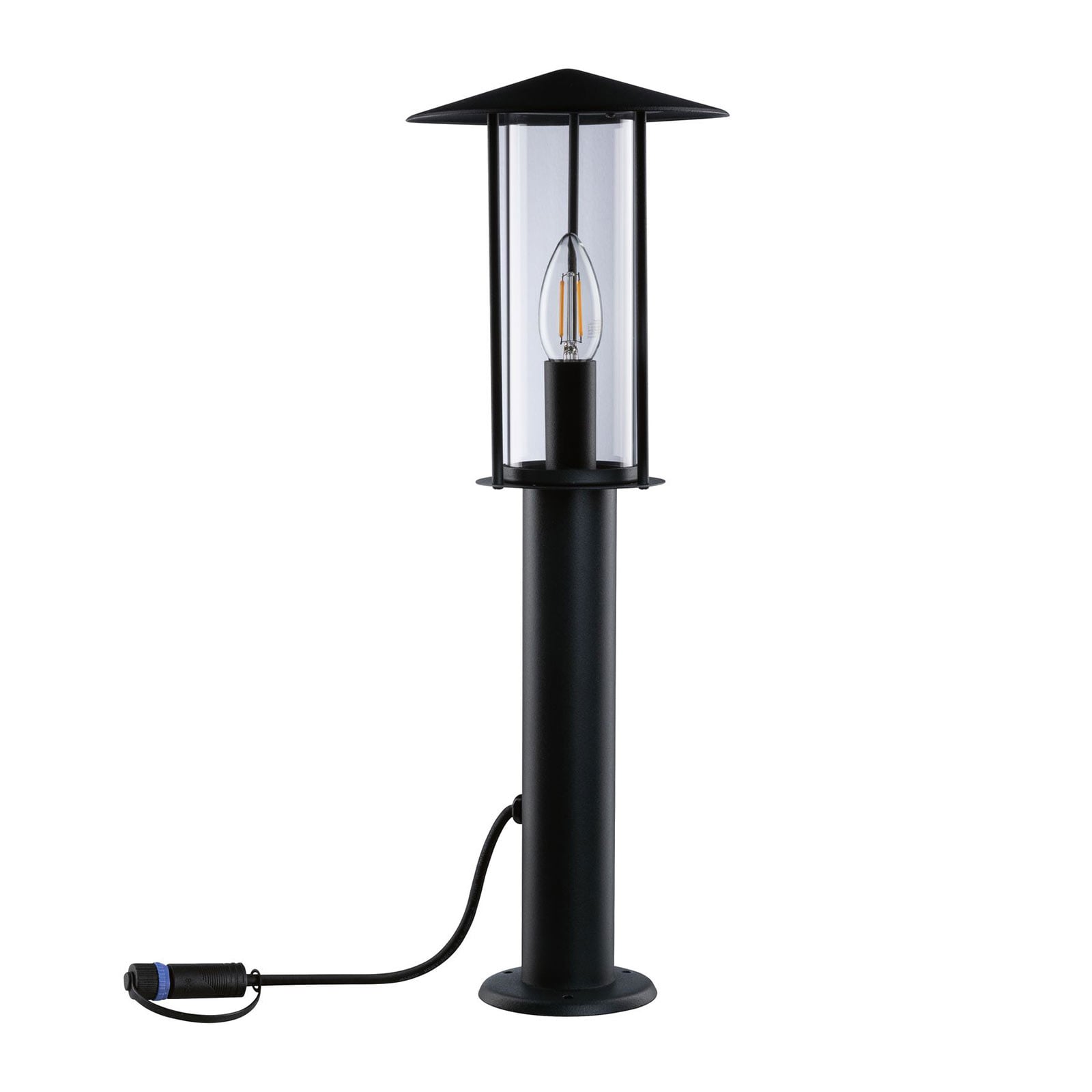 LED stolpelampe Classic Lantern antrasitt bakside