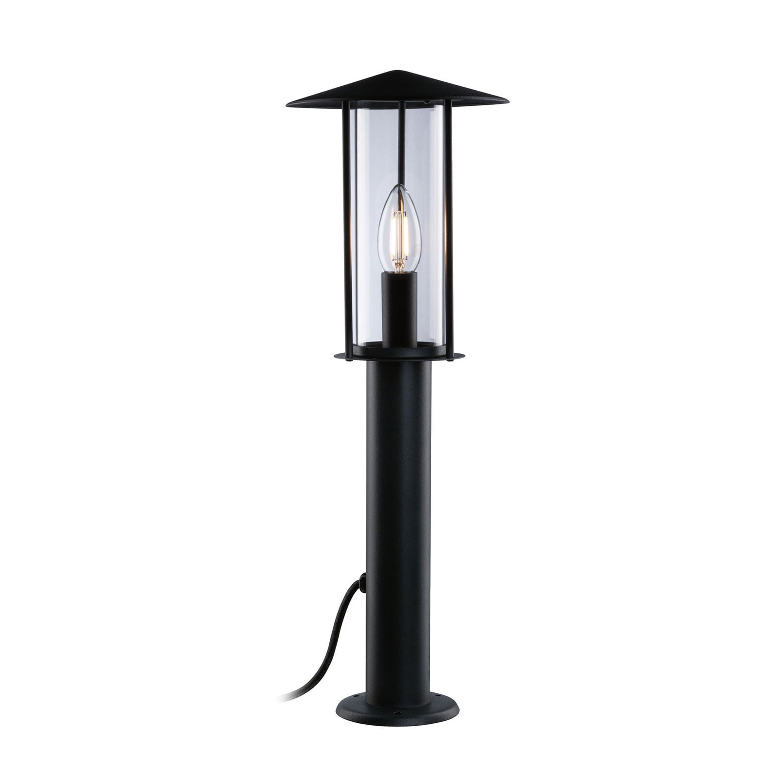 LED stolpelampe Classic Lantern antrasitt forfra