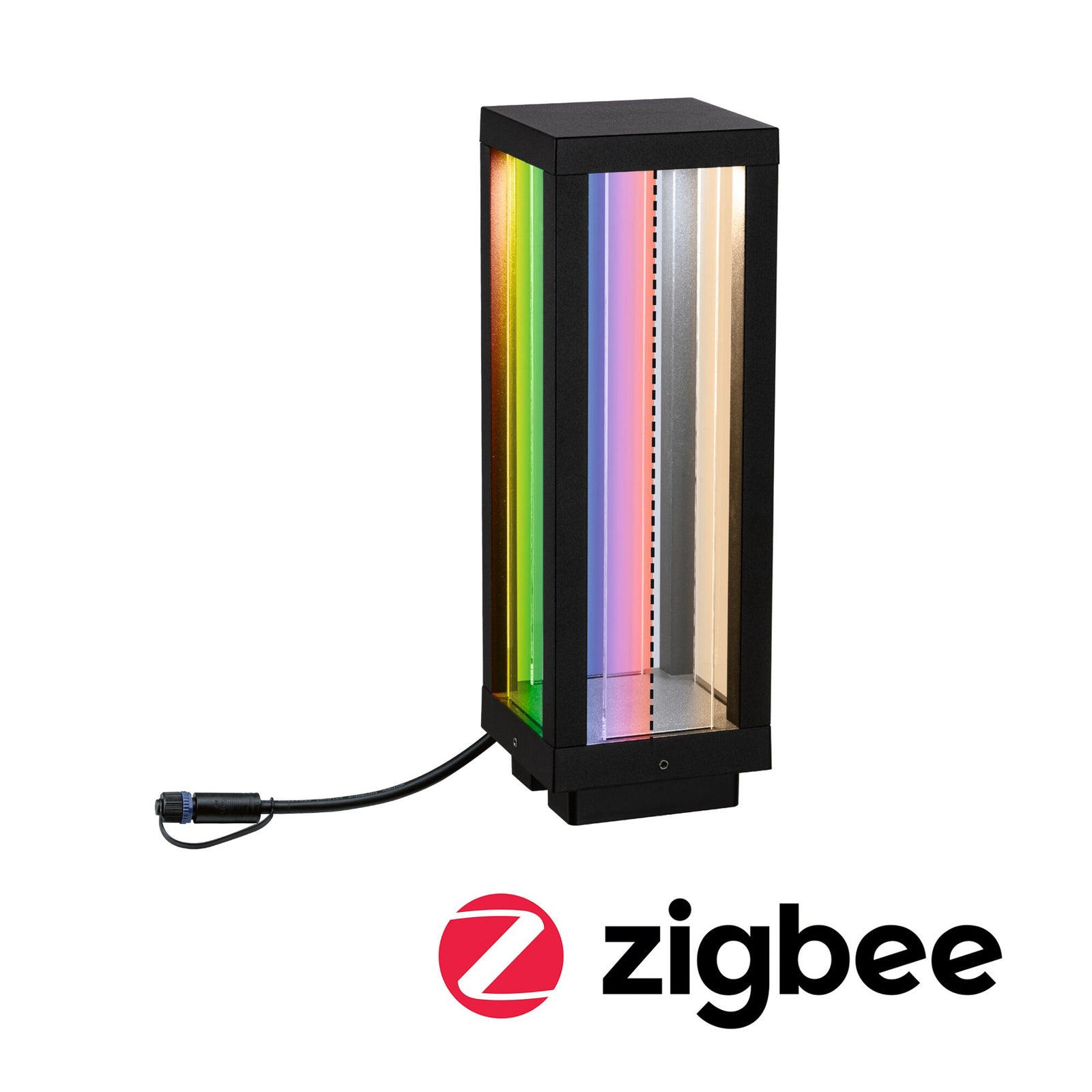 LED stolpelampe Classic Lantern RGBW antrasitt IP44 - Paulmann sideprofil