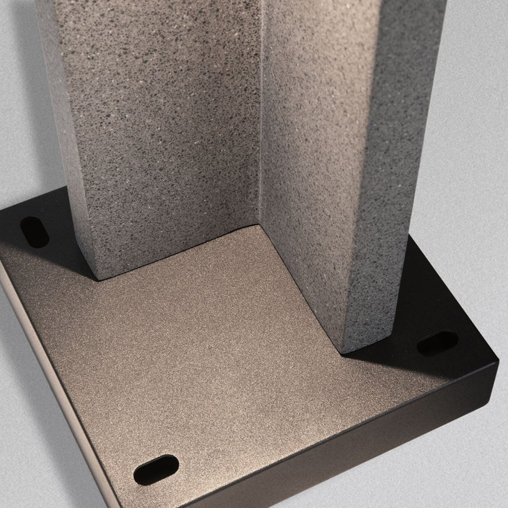 LED stolpelampe Concrea betong 45 cm IP65 sideprofil