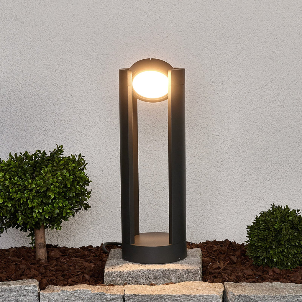 LED stolpelampe Dylen justerbar grafitt detalj