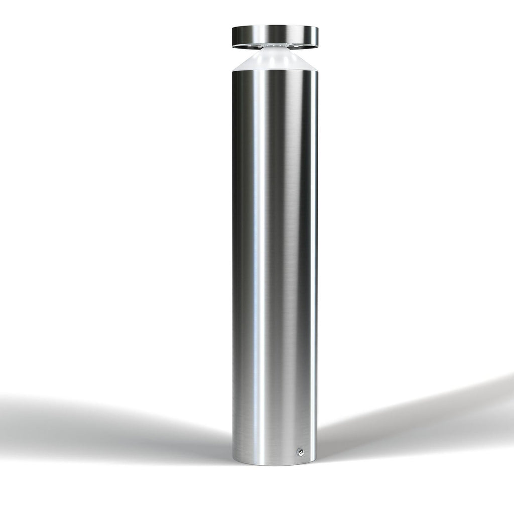 LED stolpelampe ENDURA STYLE CYLINDER rustfritt stål montert utendørs