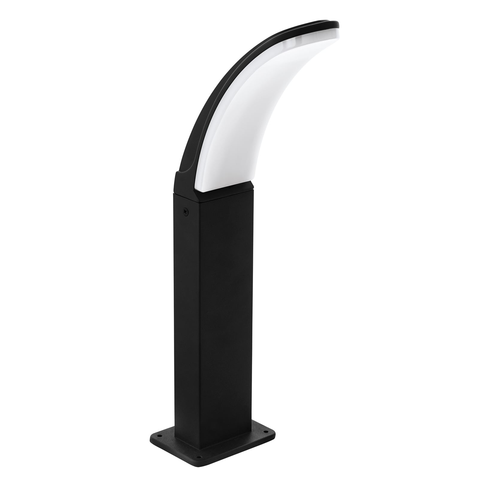 LED stolpelampe Fiumicino buet svart 45 cm IP44 bakside