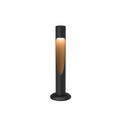 LED stolpelampe Flindt aluminium svart 35 cm IP44 24V forfra