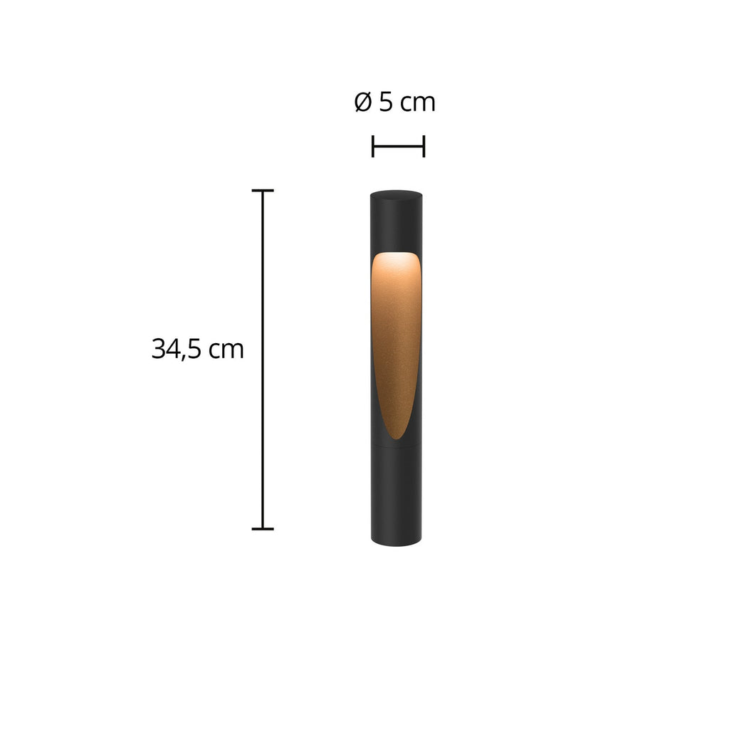 LED stolpelampe Flindt svart 35 cm 4000K IP44 Louis Poulsen detalj